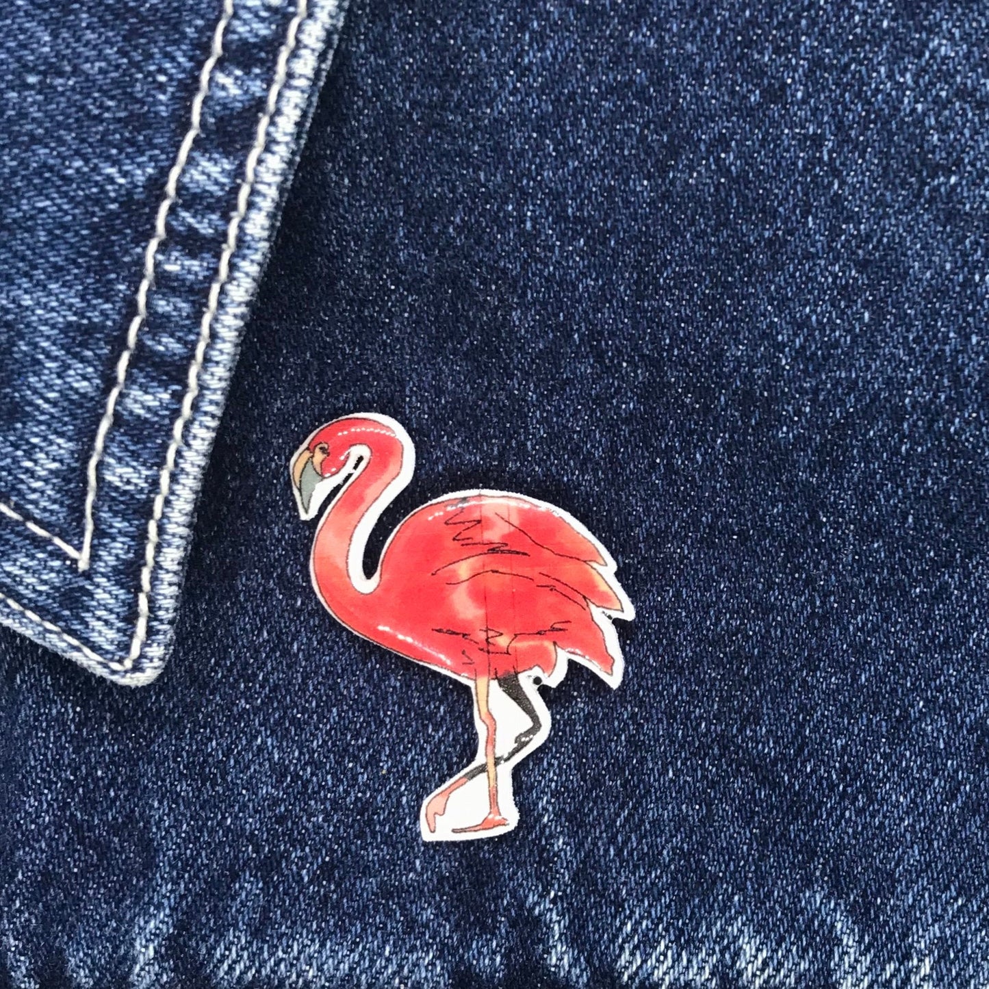 Flamingo Handmade Pin
