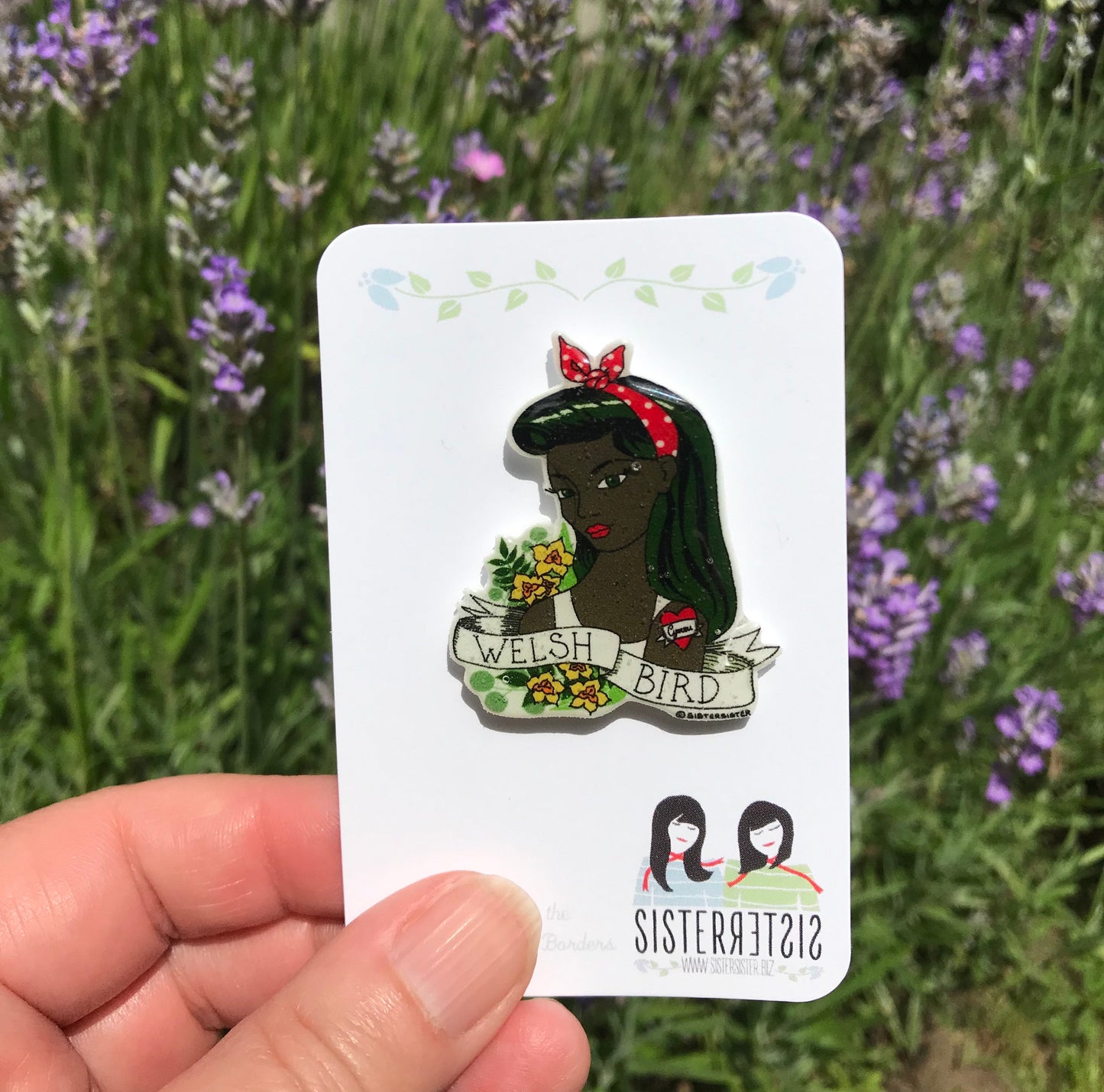 Welsh Bird Handmade Pin