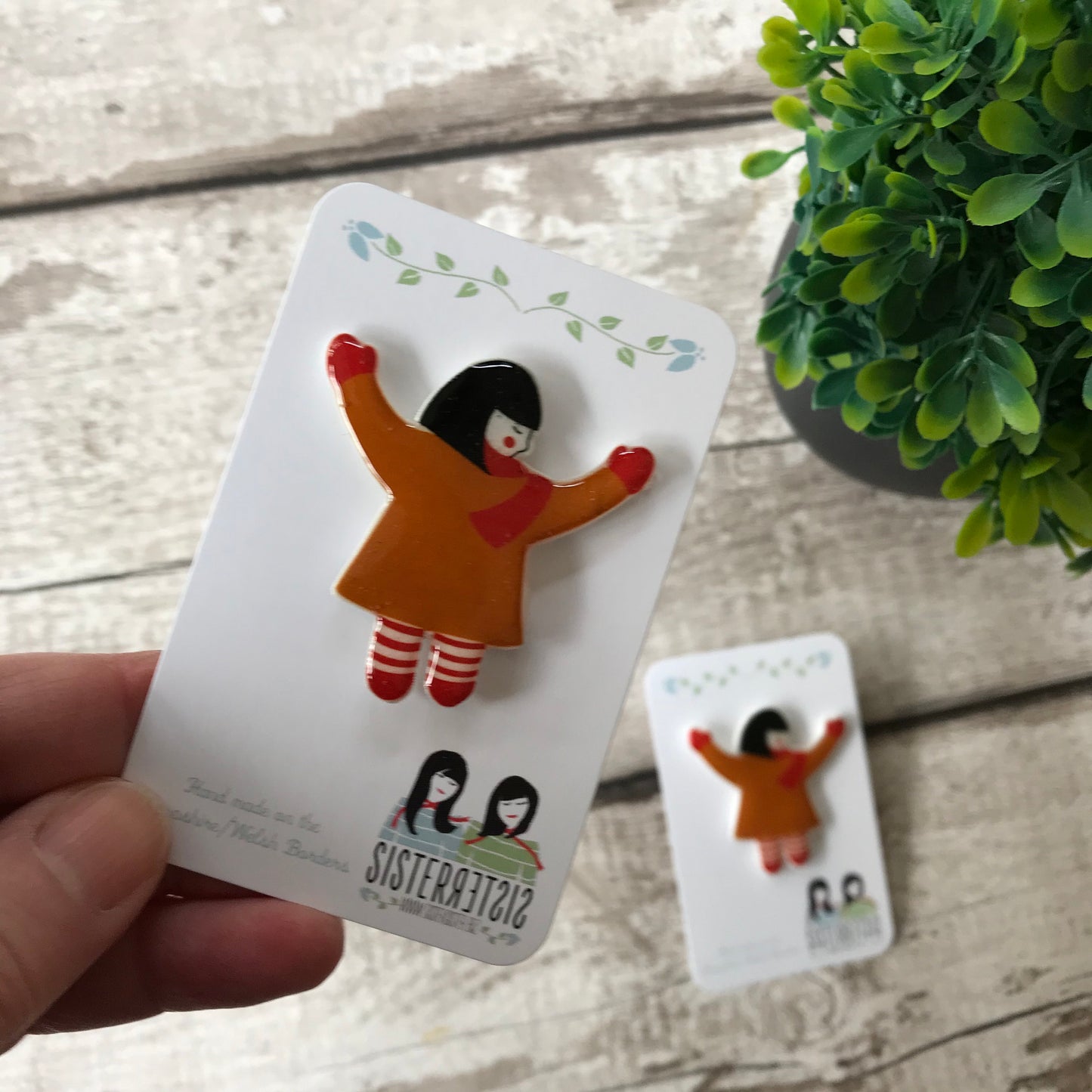 Little Hugger Handmade Pin