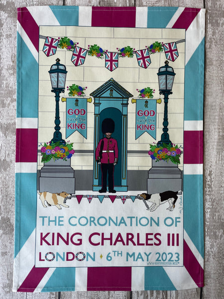 KING CHARLES III CORONATION TEA TOWEL