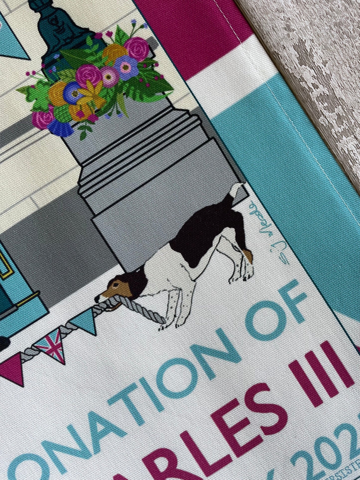 KING CHARLES III CORONATION TEA TOWEL