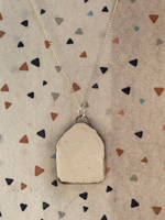 Seconds - Handmade Charm with Blue hand Necklace