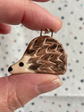 Handmade Hedgehog Ceramic Charm Necklace