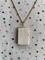 Seconds - Handmade Ceramic Charm Necklace with hand painted Ladybird design