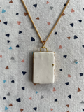 Seconds - Handmade Ceramic Charm Necklace with hand painted Ladybird design