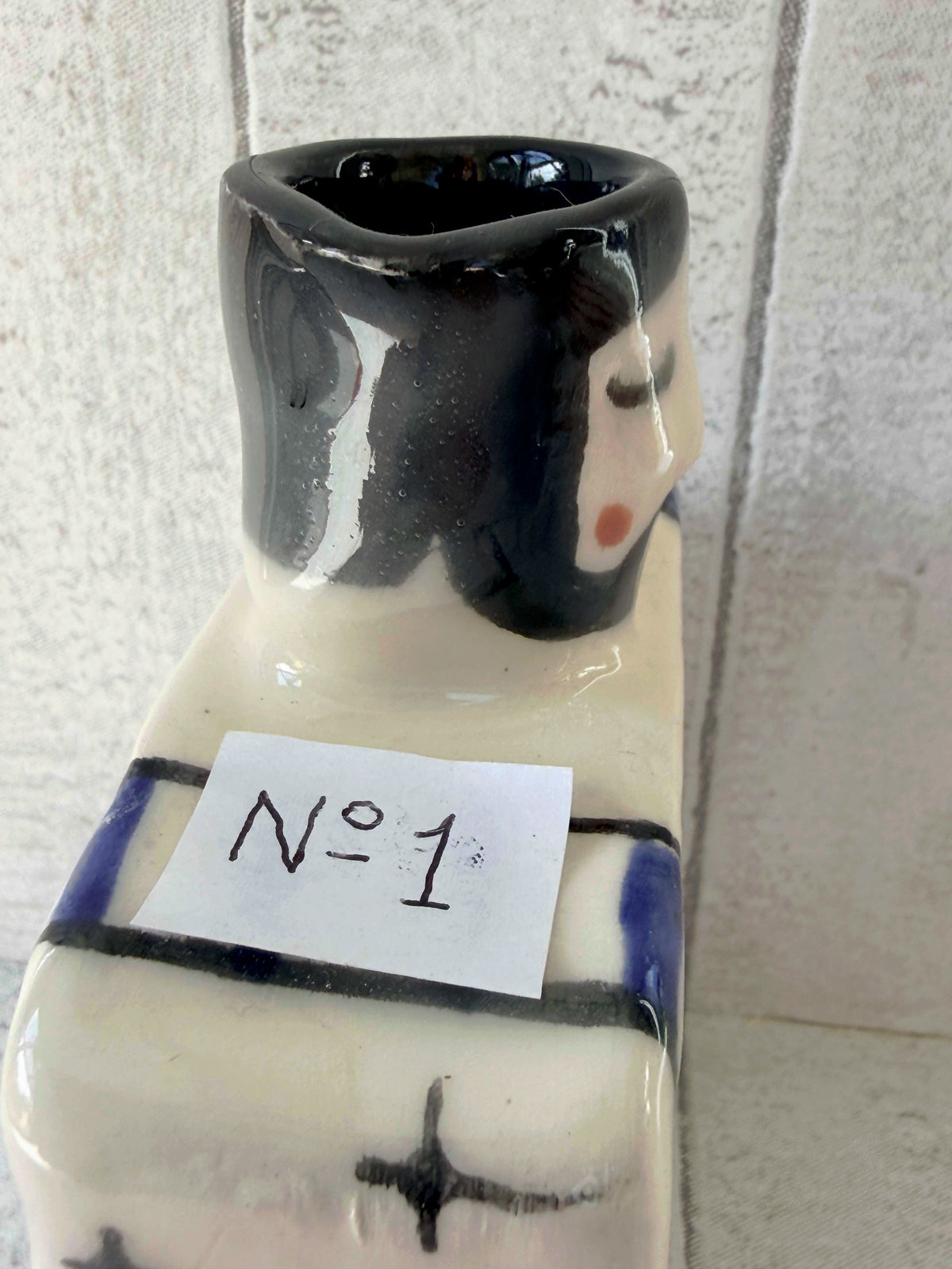 Cedric Saltwater Handmade Ceramic Sailor Vase Super Seconds