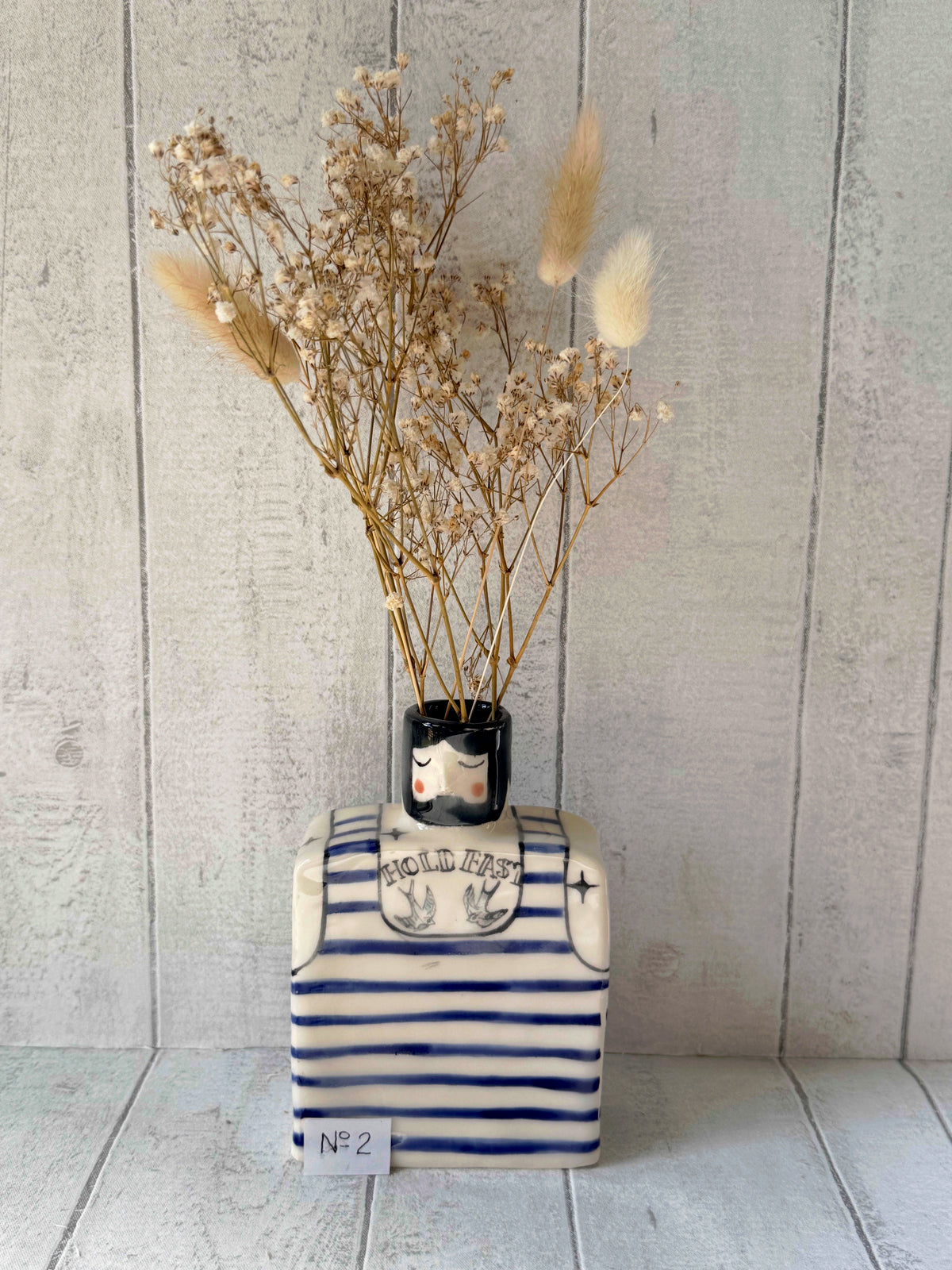 Cedric Saltwater Handmade Ceramic Sailor Vase Super Seconds