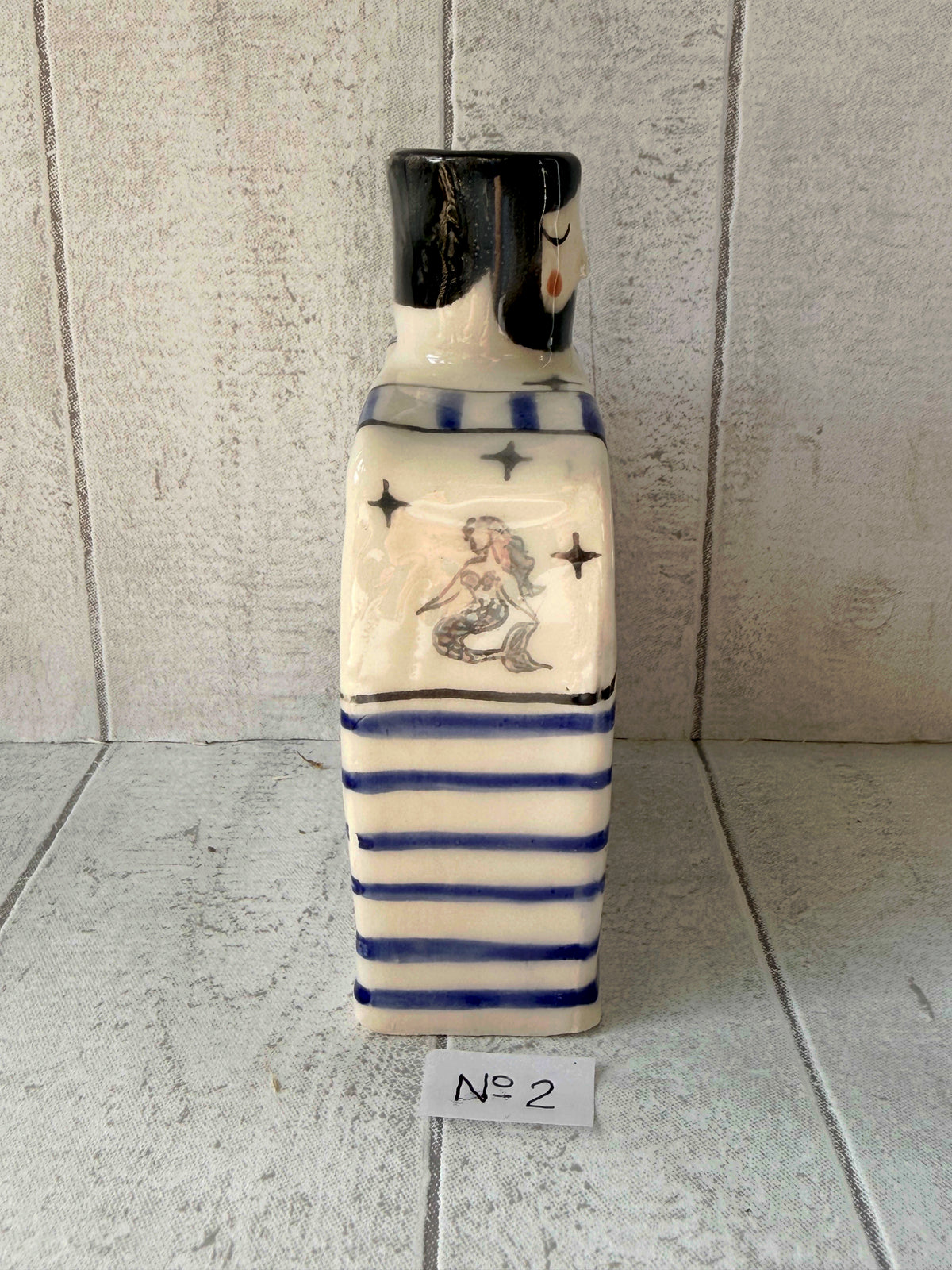 Cedric Saltwater Handmade Ceramic Sailor Vase Super Seconds