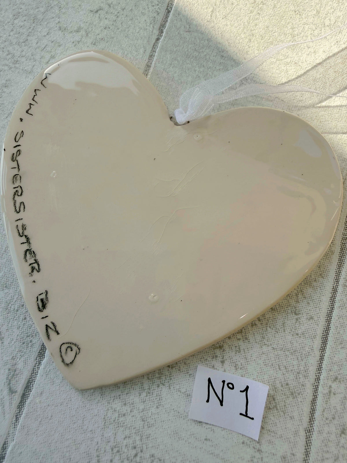 Dalmatian Liver spotted Hand Painted Ceramic Heart Super Seconds (Copy)