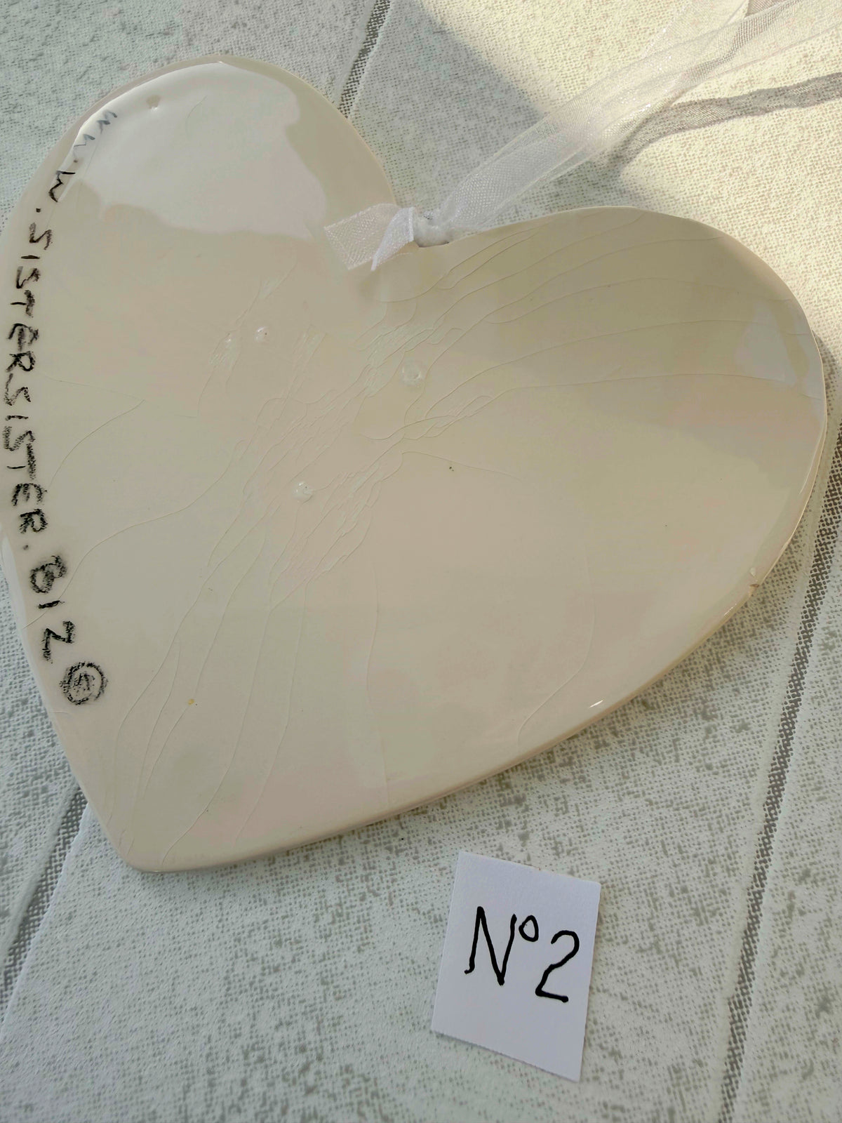 Dalmatian Liver spotted Hand Painted Ceramic Heart Super Seconds (Copy)
