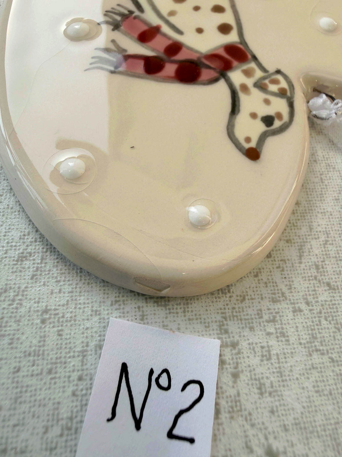 Dalmatian Liver spotted Hand Painted Ceramic Heart Super Seconds (Copy)
