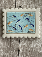 A study of fish (2) - Mini Masterpiece Handmade Ceramic