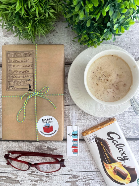Mystery Book Gift Pack with Chocolate – Secret Book Club Surprise Read - Bucolic-Detective-Murder-Partnership - 1250