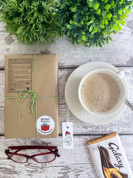 Mystery Book Gift Pack with Chocolate – Secret Book Club Surprise Read - Deception, Secrets, Betrayal, Friendship - 1269