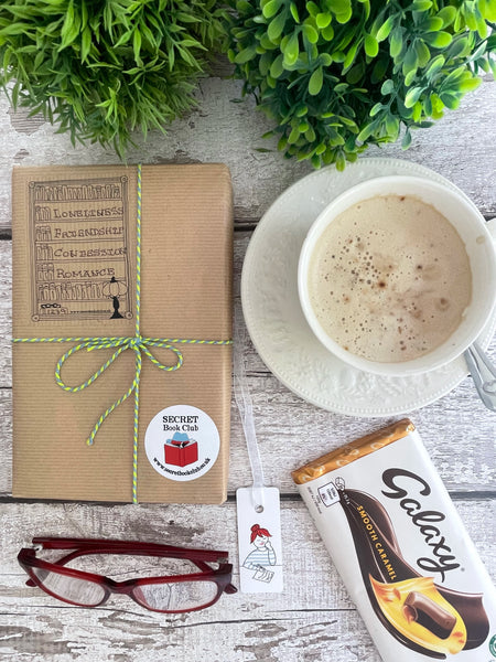 Mystery Book Gift Pack with Chocolate – Secret Book Club Surprise Read - Loneliness, Friendship, Confession, Romance - 1279