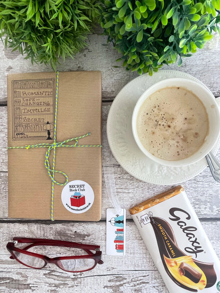 Mystery Book Gift Pack with Chocolate – Secret Book Club Surprise Read - Romance, Life-changing, Impulse, Secret - 1255