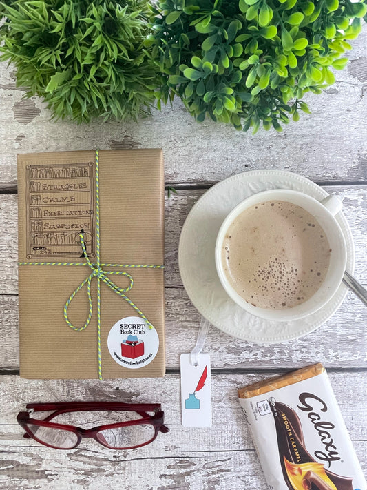 Mystery Book Gift Pack with Chocolate – Secret Book Club Surprise Read - Struggles, Crime, Expectations, Suspicion - 1272