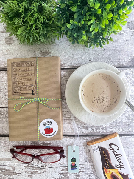 Mystery Book Gift Pack with Chocolate – Secret Book Club Surprise Read - Thriller, Incident, Justice, Life-Changing - 1245