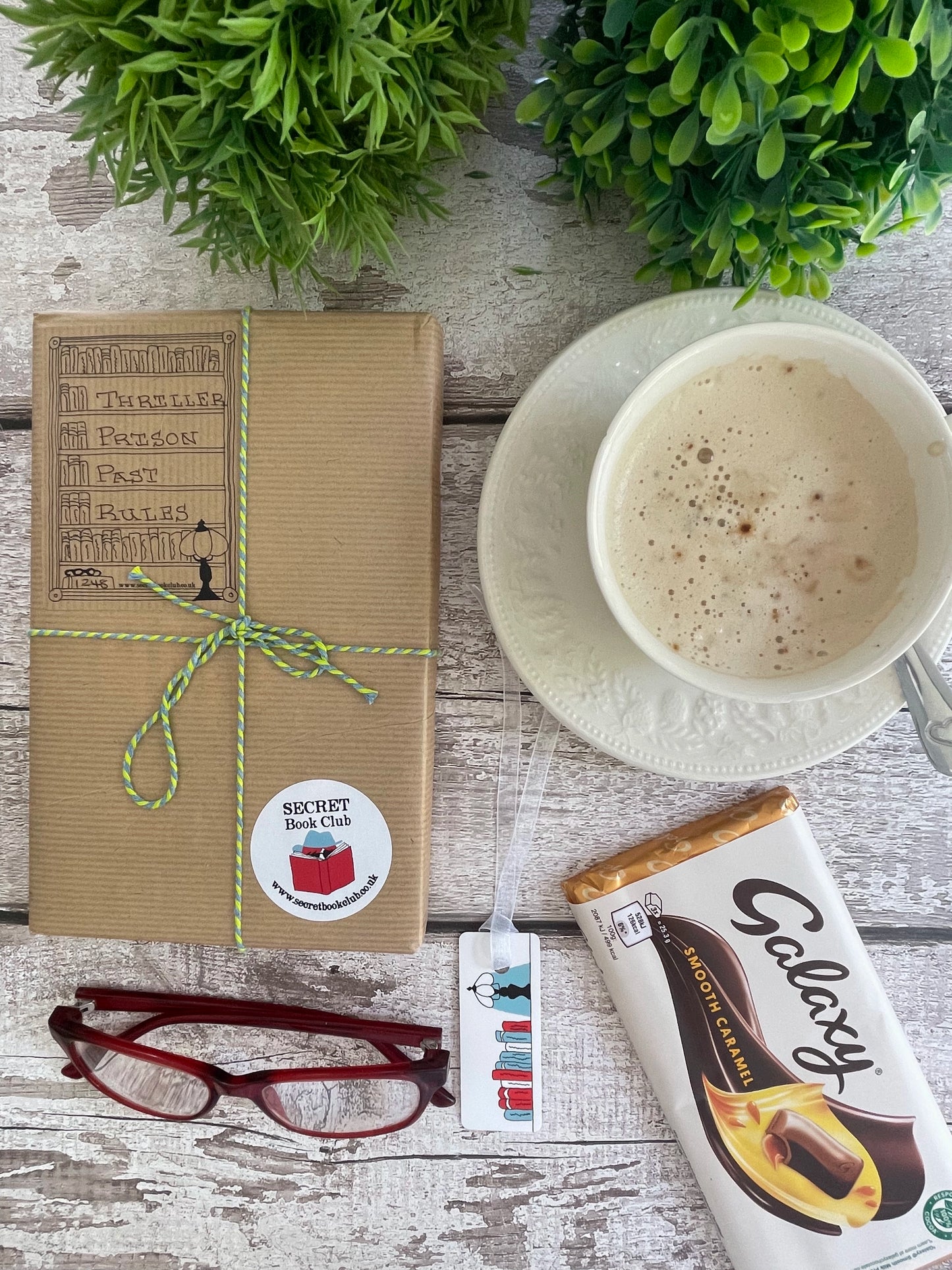 Mystery Book Gift Pack with Chocolate – Secret Book Club Surprise Read - Thriller, Prison, Past, Rules - 1248