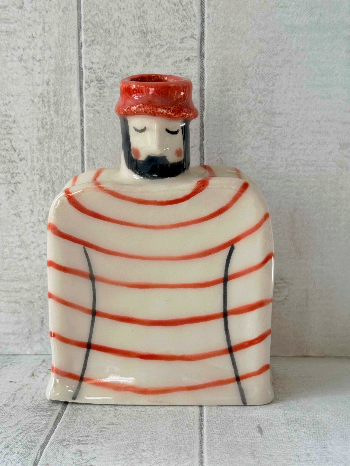 Handmade Ceramic Fisherman Vase Bertie Brine Super Seconds