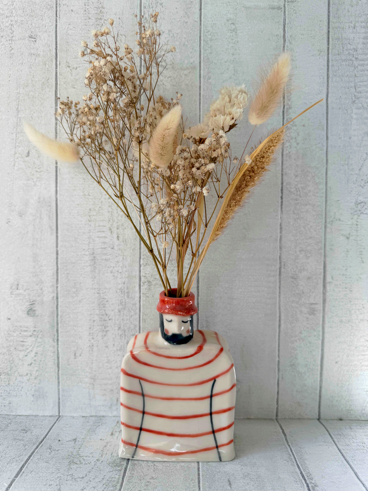 Handmade Ceramic Fisherman Vase Bertie Brine Super Seconds
