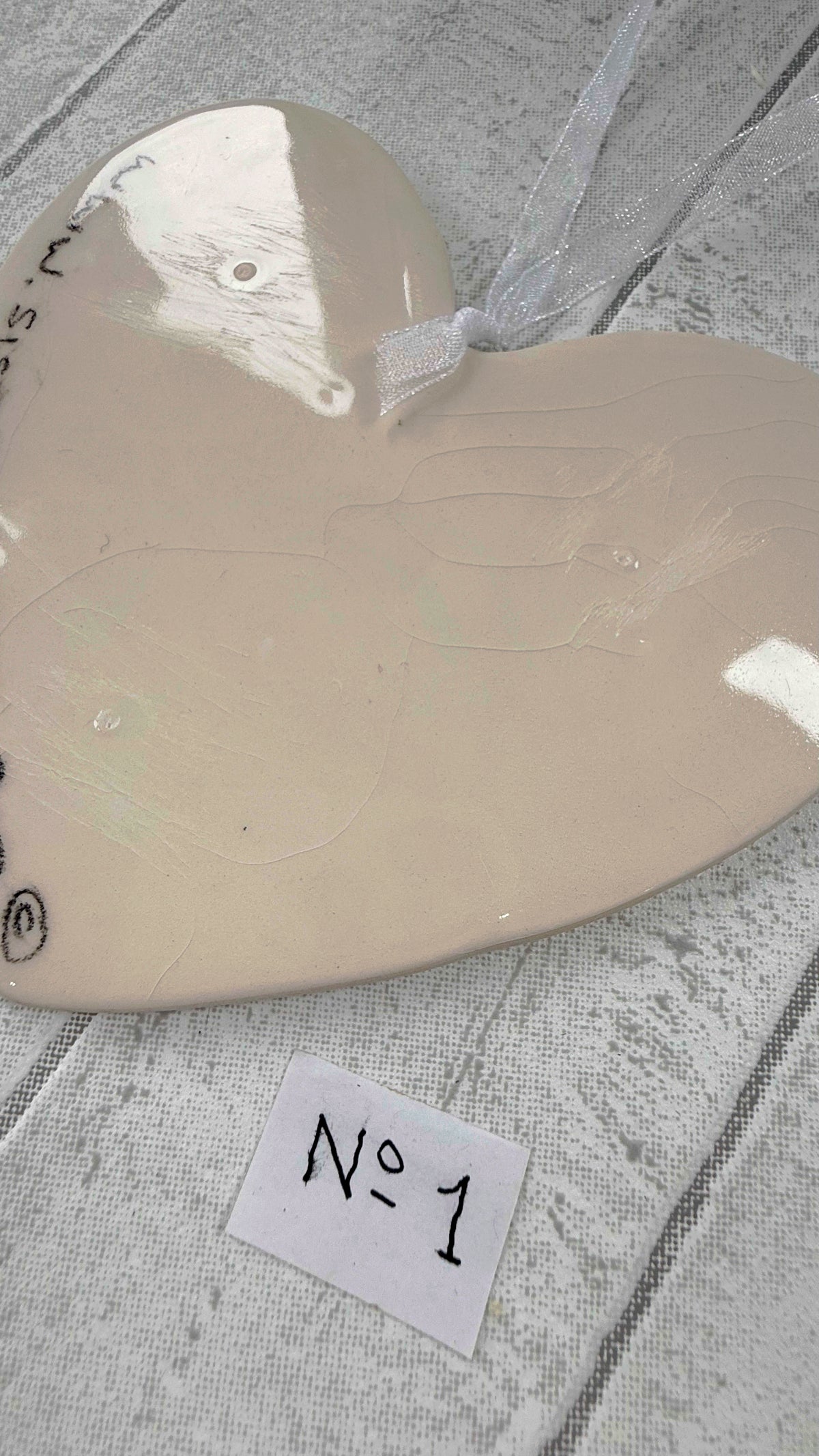 Australian Shepherd Hand Painted Ceramic Heart Super Seconds