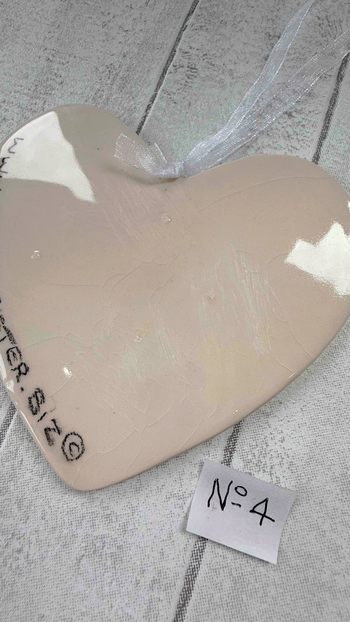 Australian Shepherd Hand Painted Ceramic Heart Super Seconds