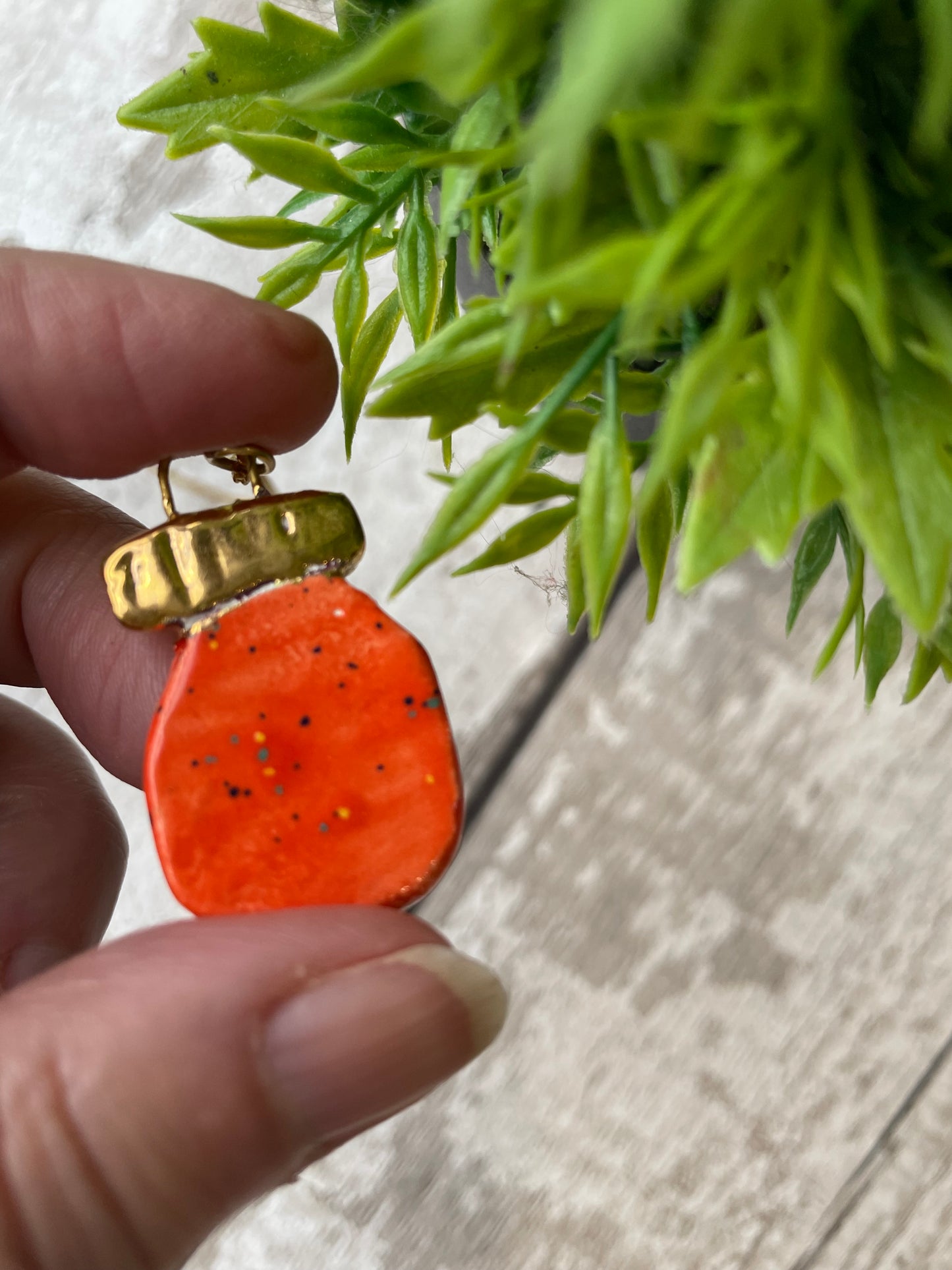 Hand Painted “Chill Pills” Bottle Charm Necklace, Gold Plated Chain
