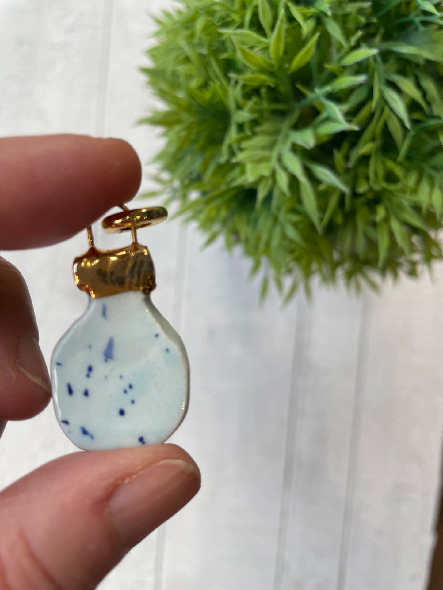 Hand Painted “Tears of My Enemies” Potion Bottle Ceramic Charm
