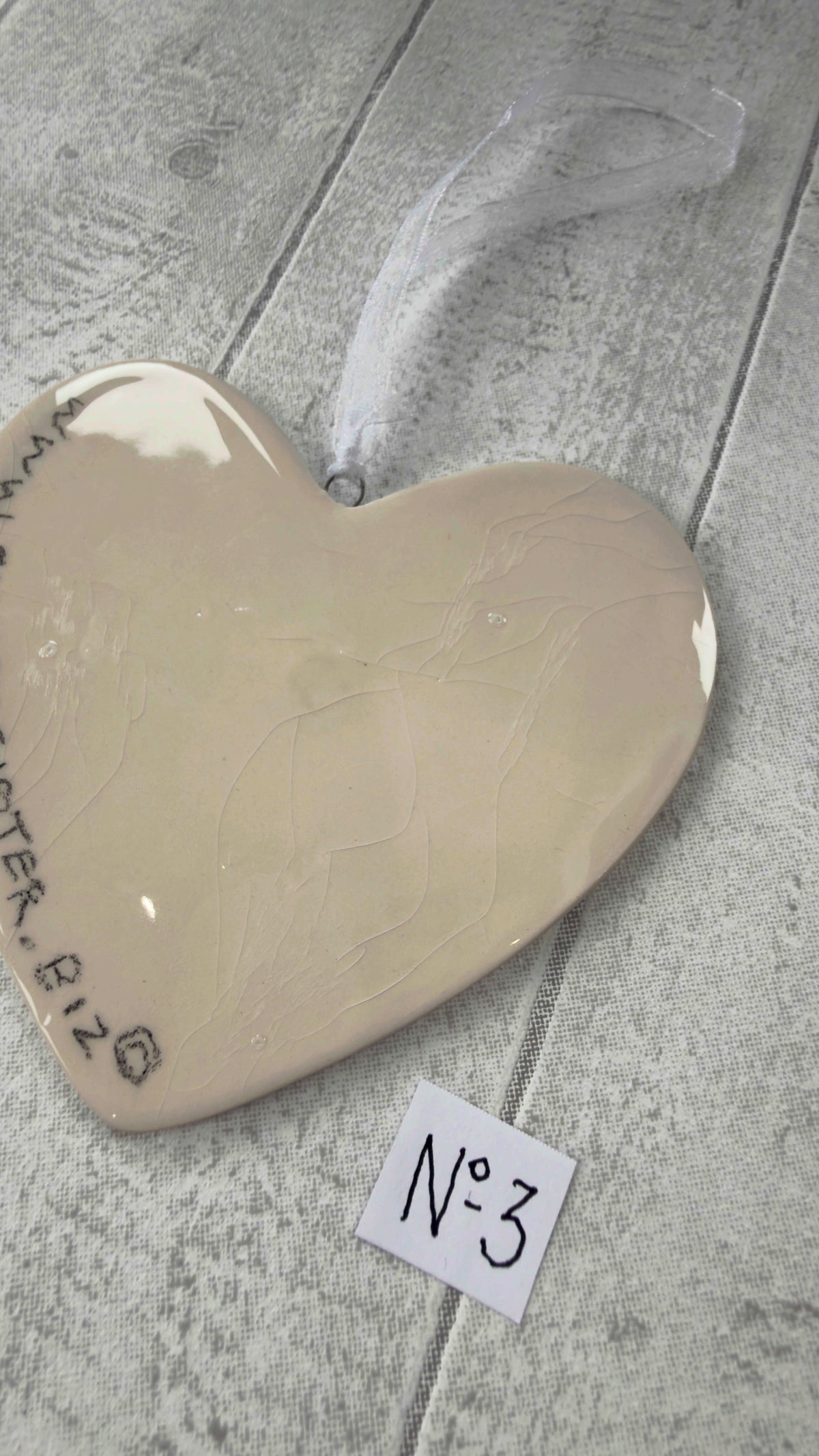 Bernese Mountain Dog Hand Painted Ceramic Heart Super Seconds
