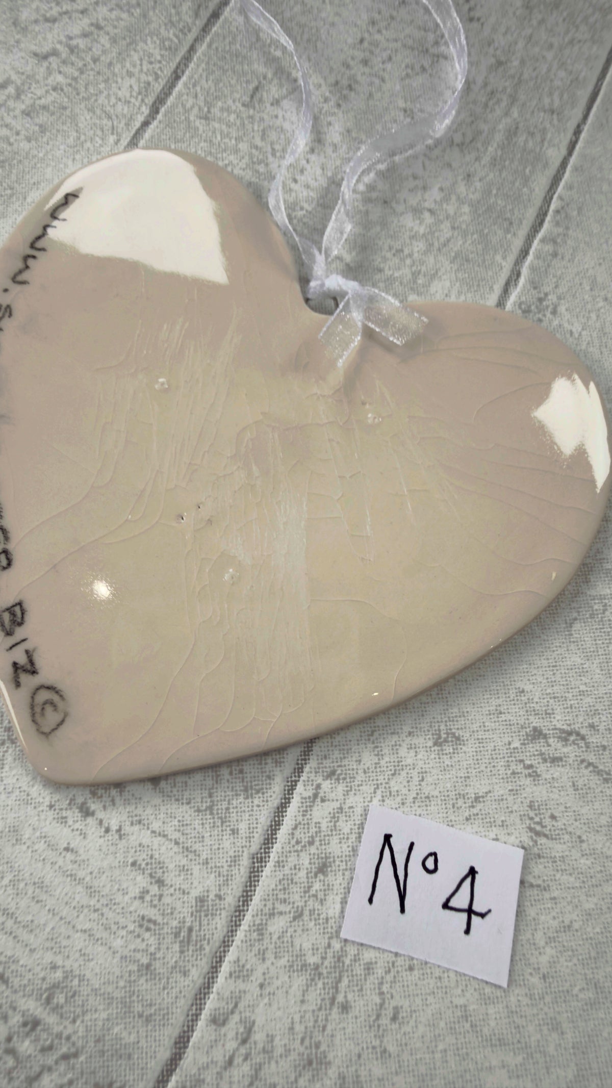 Bernese Mountain Dog Hand Painted Ceramic Heart Super Seconds