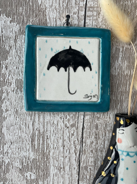 Seconds, Black Umbrella Ceramic Mini Masterpiece Sample Piece
