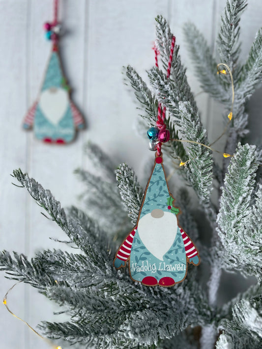 Nadolig Llawen Welsh Christmas Gonk Decoration