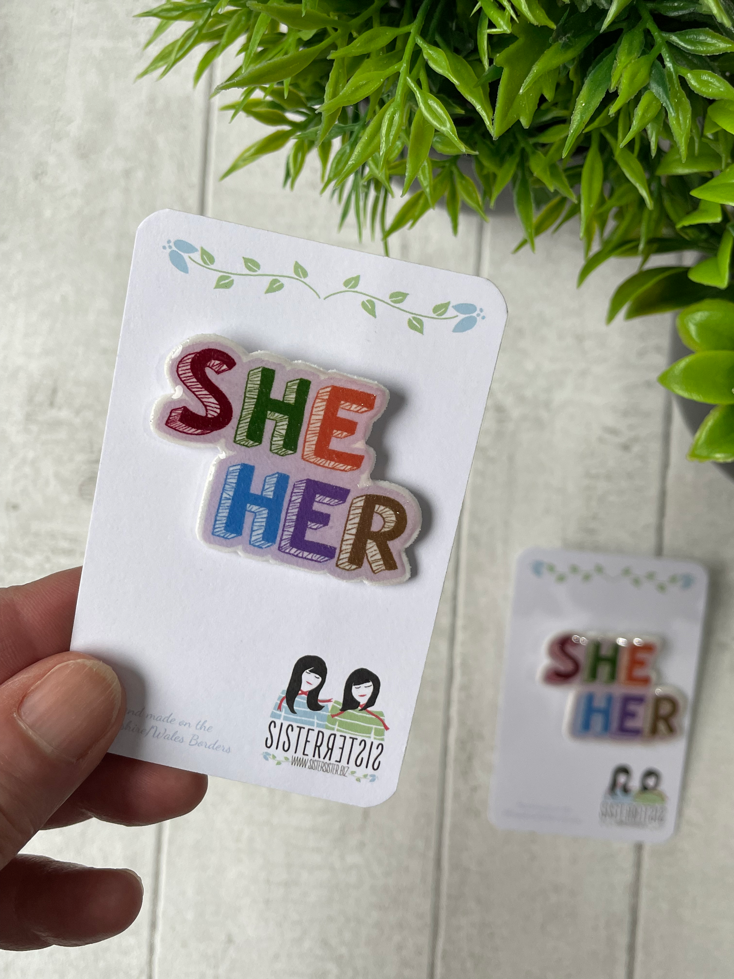 Handmade Pronoun Pins