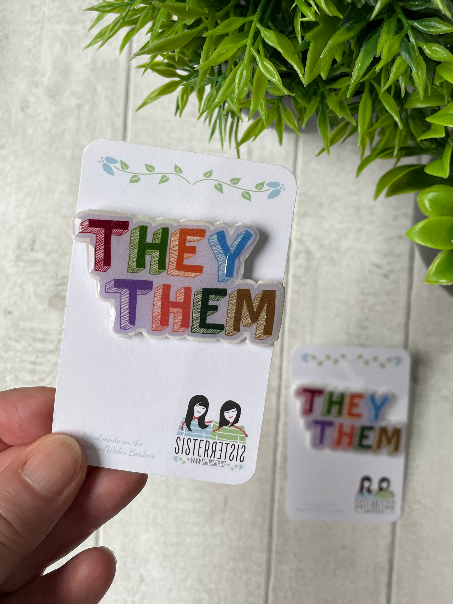 Handmade Pronoun Pins