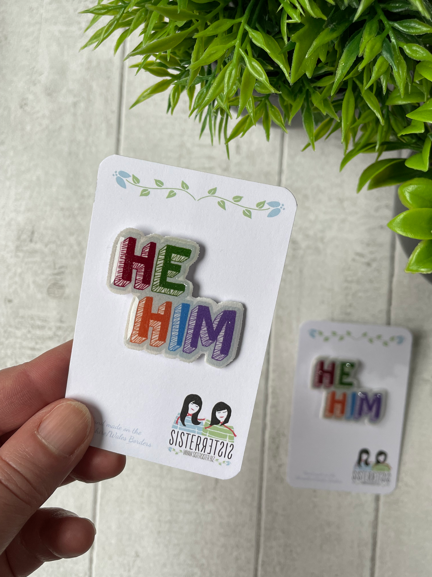 Handmade Pronoun Pins