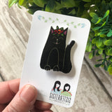 Cat - Black Cat Handmade Pin