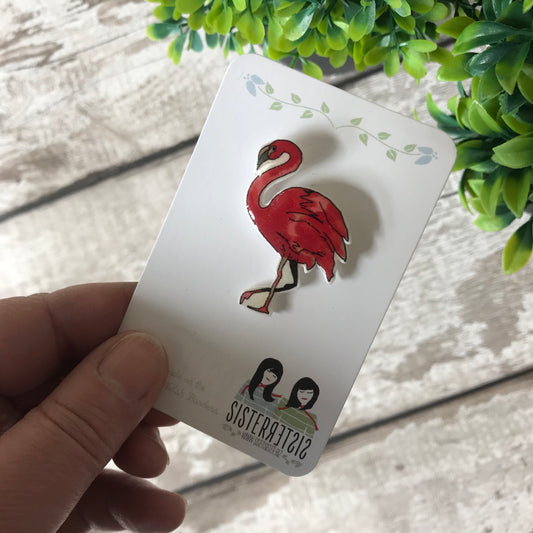 Flamingo Handmade Pin