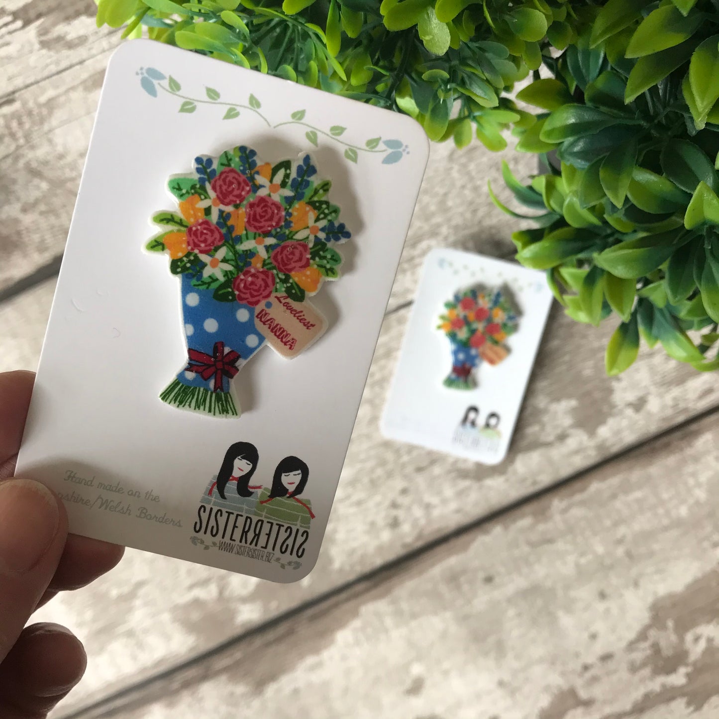 Loveliest Nanna Handmade Pin