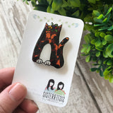 Tortoiseshell Cat Handmade Pin