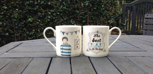 The best Dad in all the land - Fine bone china mug - Father's Day, birthday, christmas, him, coffee mug, Dad, Daddy