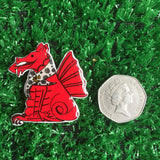 Welsh Dragon Handmade Pin