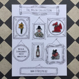 Head and shoulders Welsh Lady Handmade Pin