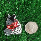 Welsh Sheep Handmade Pin