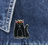 Cat - Black Cat Handmade Pin