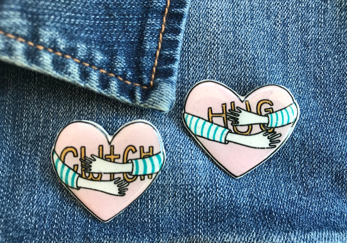Hug Handmade Pin