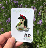 A Welsh Lady "Sian" Handmade Pin