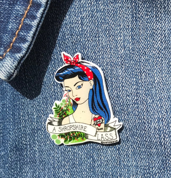 A Shropshire Lass "Mary" Handmade Pin