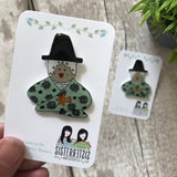 Head and shoulders Welsh Lady Handmade Pin