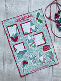 Nadolig Llawen Eco Friendly Christmas Sticker Sheet